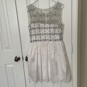 White engagement photo gown